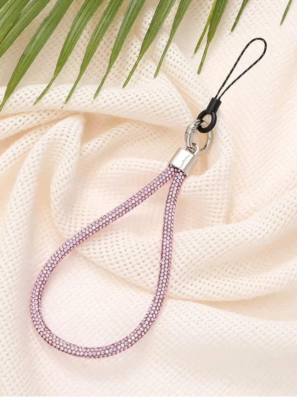 Crystal Rainbow Wrist Key Strap - Multicolor